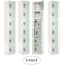 Adiroffice 12 in W, 12 in D, 72 in H, Steel ADI629-206-MGRN-PKG-4 - alternate 1